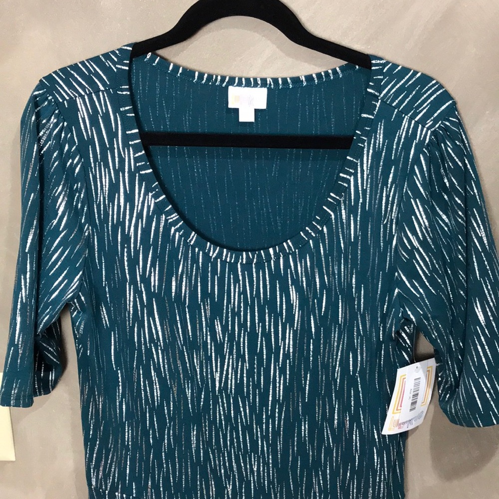 NWT Elegant Ana maxi dress, teal with silver